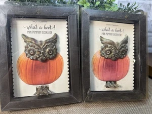 Two’s Company „What a Hoot!“ Eule Mini Kürbis Dekorateure • Herbst Herbst Akzent - Bild 1 von 8