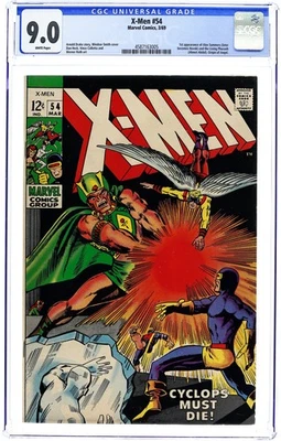 Uncanny X-Men #54 CGC 9.0 1969 4587163005 1st app. Alex Summers (Havok) - Image 1 of 2