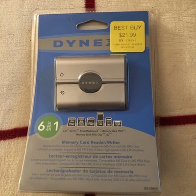 Dynex 6-in-1 Memory Card Reader Writer DX-CR6N1 - Image 1 of 4