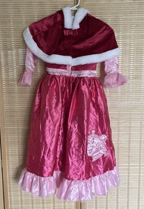 Disney Princess Belle Winter Dress Cape Chip & Mrs. Potts Detail Costume Sz 7/8 - Picture 1 of 19