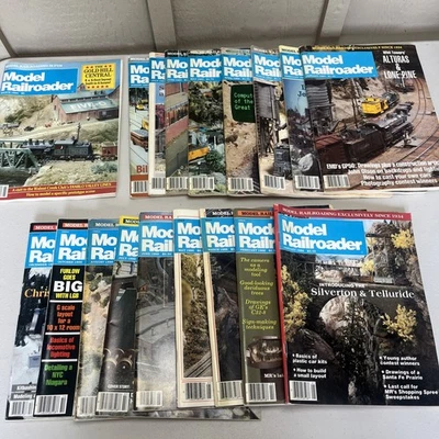 Model Railroader Magazine 1983-86 18 Issues Hobby Train Locomotive Assorted - Image 1 of 4