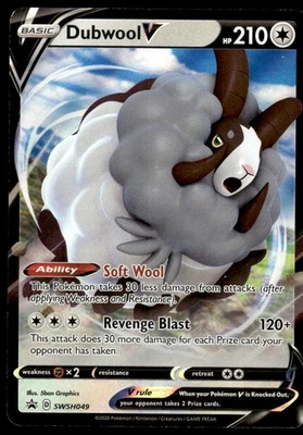 Pokemon TCG SWSH: Sword & Shield Promo Cards #SWSH049 Dubwool V NM - Image 1 of 2