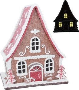 Gisela Graham Quirky Light Up Gingerbread House Christmas Decoration Home Decor - Picture 1 of 1