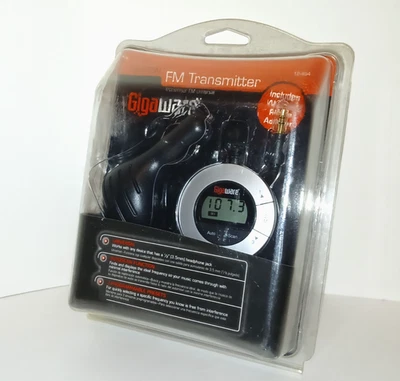 Gigaware FM Transmitter NEW! 12-494 12VDC plug - 3.5mm plug - Autoscan - Image 1 of 4