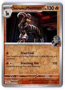 Team Rocket's Houndoom Reverse Holo Uncommon SV10: Destined Rivals 038/182 NM - Picture 1 of 2