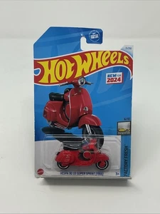 Hot Wheels 1966 Vespa 90 SS Super Sprint ROSSO nuovo per 2024 fresco di fabbrica 6/10 - Foto 1 di 6