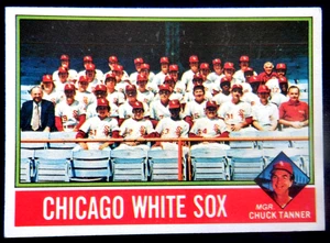 Tarjeta de foto/lista de verificación del equipo Topps de los Medias Blancas de Chicago 664, 1976- Bucky Dent, Kaat - Imagen 1 de 2