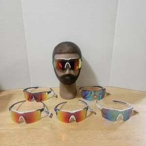 Lot 6 Pr PUGS Polarized Rimless Sunglasses-Sport Wrap-Around RAD RIPPERS AM2 AM6 - Picture 1 of 18