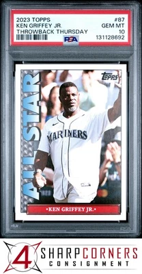 2023 TOPPS THROWBACK THURSDAY #87 KEN GRIFFEY JR. HOF PSA 10 - Image 1 of 3