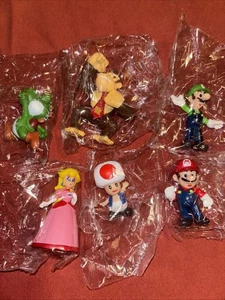 Super Mario Set of 6 PVC Mini Figure Collection Series 2 Inch New - Picture 1 of 14