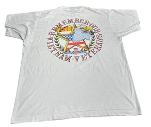 Vintage Single Stitch Vietnam Veteran Tshirt Herren XXL 2XL Screen Stars Best Tag - Bild 1 von 11