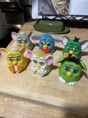 Lote Figuras Happy Meal Furby McDonald's Juguete Mascota De Colección Años 90 Shelby Foto 1 de 4