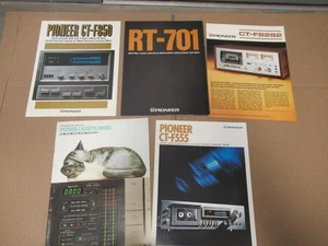 Pioneer RT701 CTF850 CTF8282 CT9R CT8R Tape Deck 5 Original Brochure Catalogue - Picture 1 of 8