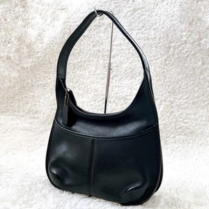 Antiguo Bolso de Mano Hobo de Hombro Coach 9033 Cuero Negro Ergo Bolsillo Cremallera - Imagen 1 de 15