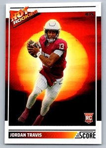 2024 Score Hot Rookies Jordan Travis New York Jets #5 - Picture 1 of 2