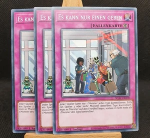 Yu-Gi-Oh! 3x Es kann nur einen geben PLAYSET SDAZ NEAR MINT DEUTSCH 1.A - Bild 1 von 1