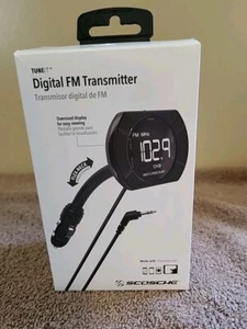 Scosche Digital FM Black Transmitter With Back Lit Display Brand New 2017 - Picture 1 of 5
