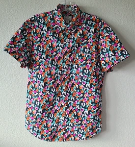 J Crew Herren Hemd Gr. Small Blumen Knopfleiste Secret Wash Bio Baumwolle Preppy - Bild 1 von 11