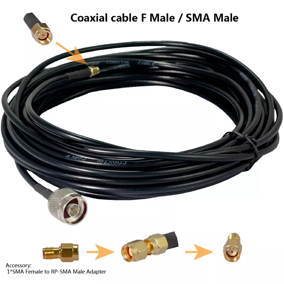 Low Loss LMR200/240 RF Coaxial Cable for 5G/4G/WiFi/GPS/RFID/IoT Applications - Image 1 of 1