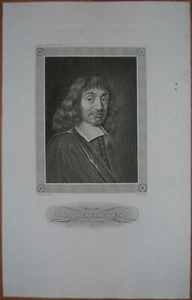 Impresión retrato ca.1860 RENÉ DESCARTES (#25) - Imagen 1 de 1