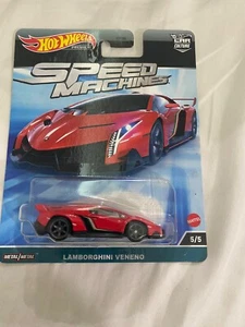 Hot Wheels Premium Speed Machines Lamborghini Veneno 5/5 Car Culture Red - Picture 1 of 3