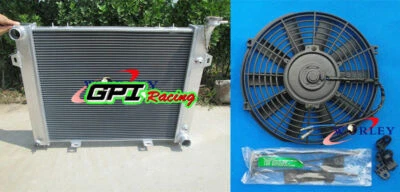 Aluminum Radiator + fan for Jeep Grand Cherokee 5.2L 5.9L V8 1993-1998 94 95 96 Foto 1 de 4