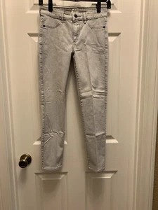 Abercrombie & Fitch Juniors 2R Jeans Light Wash Gray EUC - Picture 1 of 5