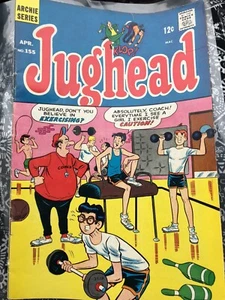 JUGHEAD #155 1968 Archie Comics WEIGHTLIFTING GYM COVER - Picture 1 of 3