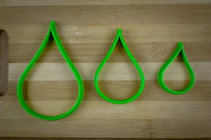 Rain drop - Droplet - raindrop - Cookie Cutter Multi-Size - Picture 1 of 10