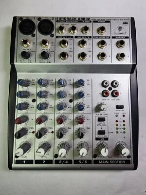 Behringer Eurorack UB802 Ultra Low-Noise 8-Input 2-Bus Mixer NO Power Supply - Image 1 of 4