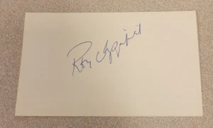 RON CHIPPERFIELD SIGNED 3x5 INDEX CARD NHL WHA AUTOGRAPH OILERS NORDIQUES AUTO - Picture 1 of 1