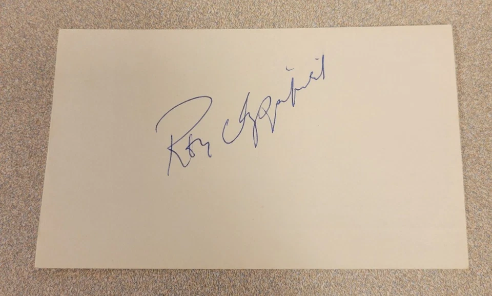 RON CHIPPERFIELD SIGNED 3x5 INDEX CARD NHL WHA AUTOGRAPH OILERS NORDIQUES AUTO - Image 1 of 1