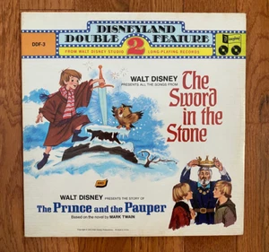 The Sword in the Stone / The Prince and the Pauper 2-LP Disneyland DDF-3  VG+ - Picture 1 of 5