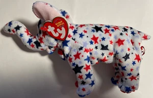 Elefante Político "Poderoso" EE. UU. - BEANIE BABÉS ORIGINALES - ¡RETIRADO! MWT - Imagen 1 de 8