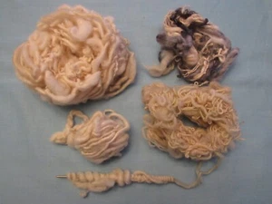 Spinning Wheel Practice YARN. Craft Fiber 4 oz Wool Weaving Art loom Fun! - Picture 1 of 5