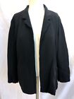 Eileen Fisher Womens Wool Blend Open Blazer Jacket Black Size PL