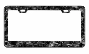 Real Forged Carbon Fiber License Plate Frame - Picture 1 of 2