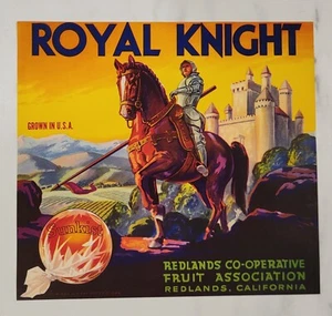 Label Royal Knight Citrus Redlands California - Picture 1 of 1