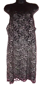 AVON INTIMATES FLORAL BLACK LACE MESH CAMI NIGHT top SIZE MEDIUM $60 new - Picture 1 of 4