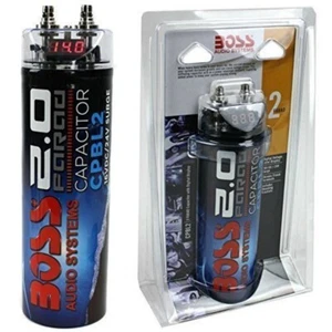 CONDENSATORE BOSS CPBL2 BLU AZZURRO CAP CAPACITOR 2 FARAD IMPIANTI AUDIO X SPL - Foto 1 di 10