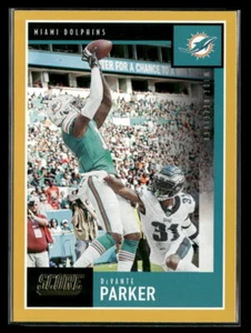 2020 Score #11 DeVante Parker Gold Miami Dolphins - Picture 1 of 2