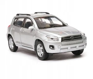 WELLY DieCast 1:34 TOYOTA RAV4 ARGENTO Nuovo Modello Auto Metallo in Scala 1/34 - Foto 1 di 7