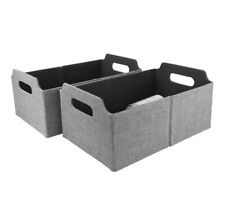 Storage Basket Box Set of 2, Fabric Collapsible Storage Bin