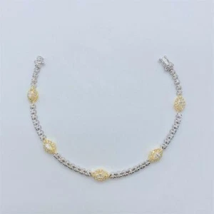 CLEARANCE!NWT $9,299 RARE 18KT GOLD GORGEOUS MARQUISE DIAMOND TENNIS BRACELET - Picture 1 of 3
