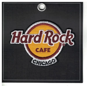 Hard Rock Cafe Chicago Classic Logo Iron On Patch - Picture 1 of 1