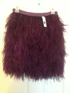 NWT LADIES SIZE 2 PINK TARTAN PLUM OLIVIANA OSTRICHE SKIRT MSRP 895.00 - Picture 1 of 3