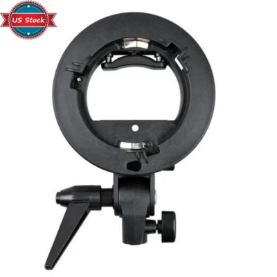 US Godox S-Type Bracket Bowens Mount Holder Fit Speedlite Flash Umbrella Softbox - Image 1 of 4