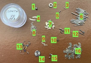 [ 1 PC ] Zenith Cal. 88 88.8 watch reloj recambio parts vintage  - Picture 1 of 7