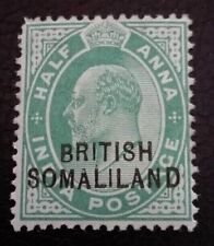 Somaliland:1903 King Edward VII of the United Kingdom ½ A. Collectible Stamp.