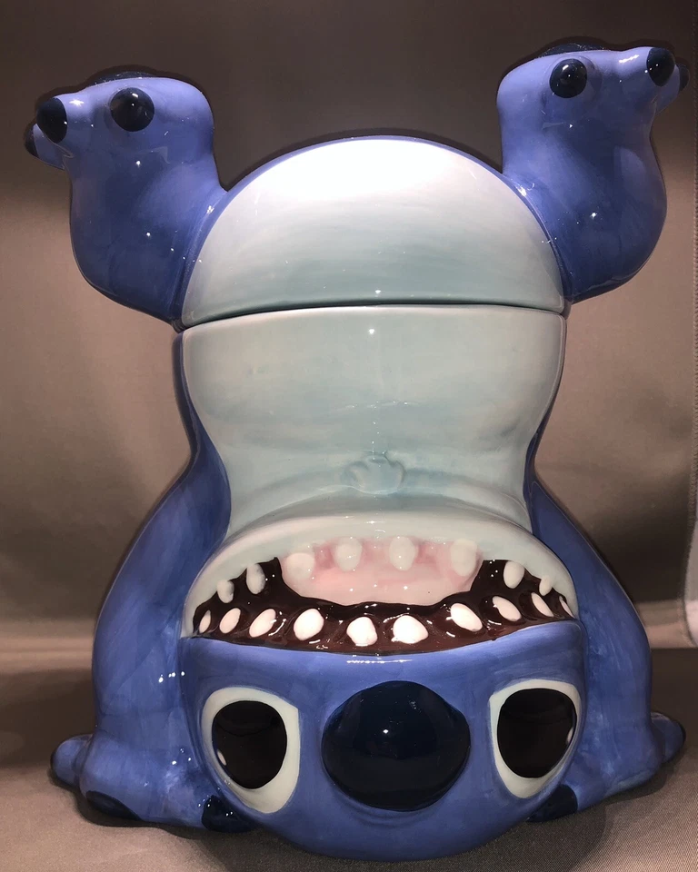 Disney Lilo & Stitch Cookie Jar Handstand Ceramic 4013266